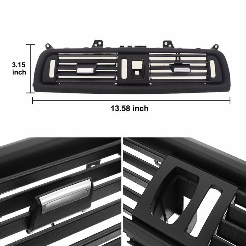 Chrome Dashboard Zentrale Klimaanlage Vent Grille Komplette Montage Für-BMW 5 Series F10 F11 F18
