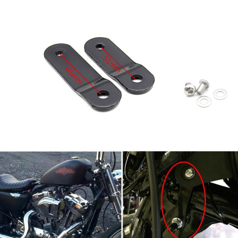 Motorcykel gas tank hiss 2.56 tum  (65mm)  gas tank lyft kit kompatibla med harley sportster  xl 883 1200 48 72 dyna lyft tank