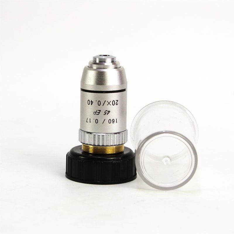 195 45EP Semi Plan Achromatic Objective Lens 4X 10X 20X 40X 60X 100X 160/0.17 for Biological Microscope: 20x