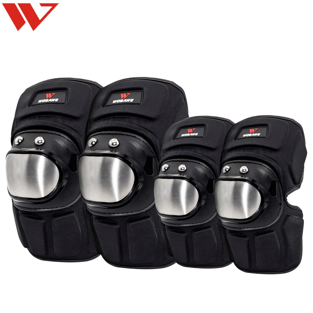 Wosawe motocicleta colete equitação proteção armadura equipamento de corrida motocross moto armadura de proteção moto engrenagens combinação: elbow knee pads