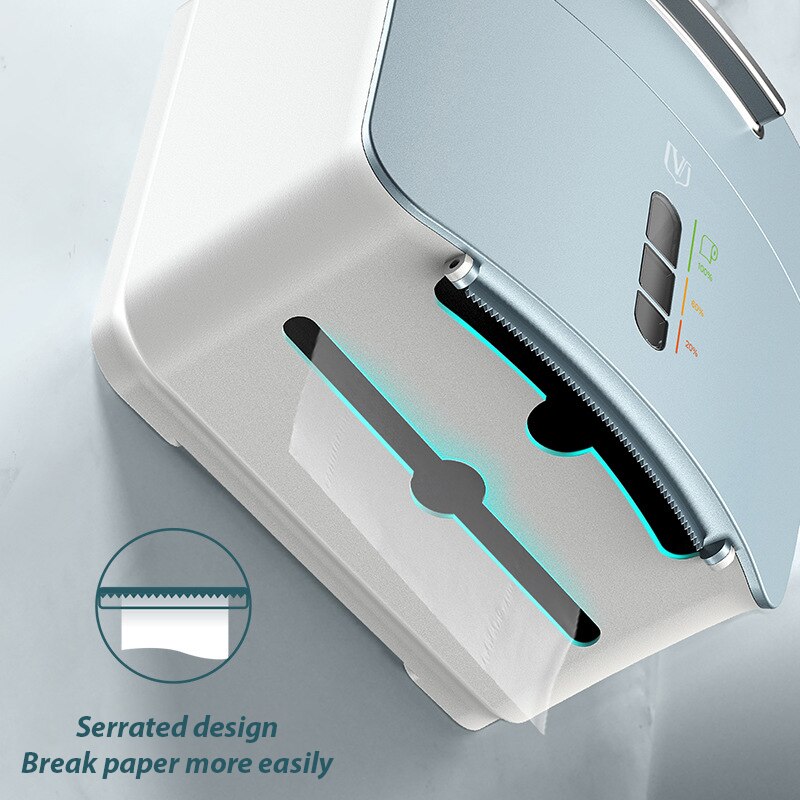 Waterproof Toilet Paper Holder Wall Mounted Roll Paper Tube Storage Box Tissue Box Shelf Bathroom Dustproof Paper Case Box