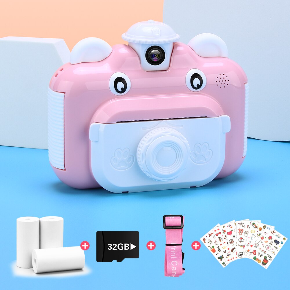 Instant Print Camera Voor Kinderen Speelgoed Draai... – Grandado