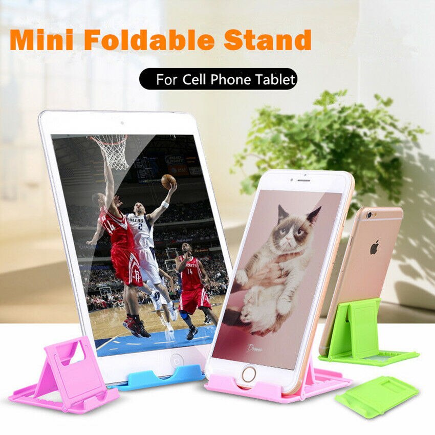 Universal Desktop Foldable Adjustable Angle Cell Phone Stand Holder for Tablet Mobile iPad Kindle iPhone Xiaomi Samsung
