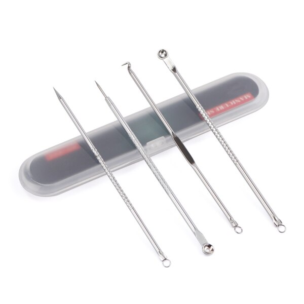 8Pcs Blackhead Remover Tool Black Spots Needles Pore Cleanser Vacum Comedone Pimple Blemish Extractor Beauty Acne Remover Tools