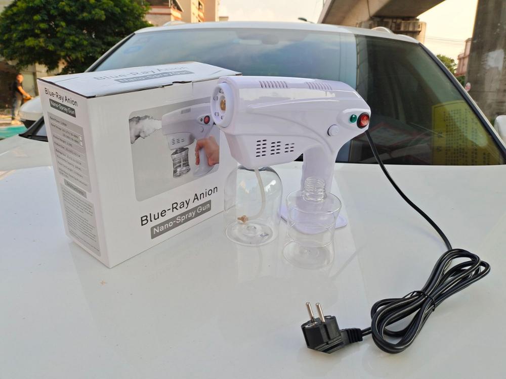 500Ml Elektrische Ulv Sproeier Blauw Licht Draagbare Fogger Machine Haar Nano Stoom Spuitpistolen