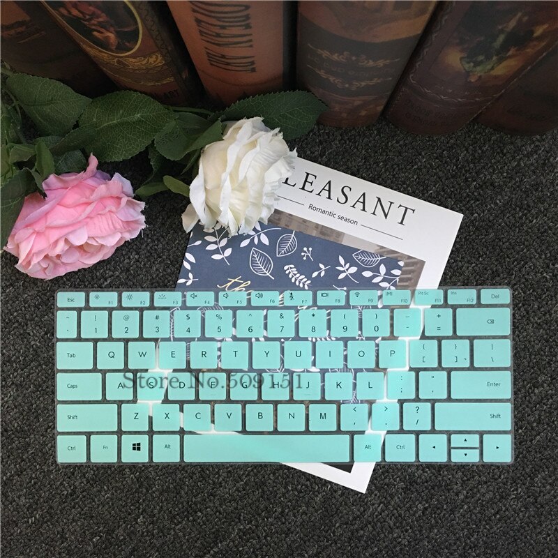 For Huawei MateBook D 14 inch (AMD) Notebook D14 14.0&#39;&#39; Silicone Laptop Keyboard Cover Skin Protector Dustproof Guard: Sky blue