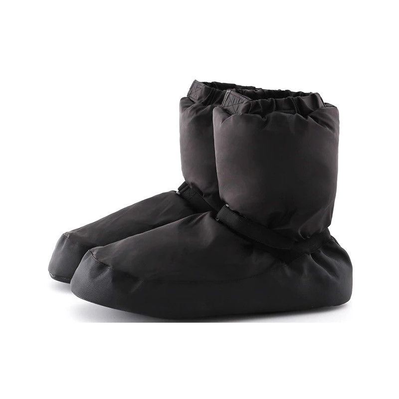 USHINE buty do tańca rozgrzewka balet rozgrzewka botki baleriny kobiety dziewczęta balet punkt ciepłe buty zimowe buty do tańca: Black / S(34-35)