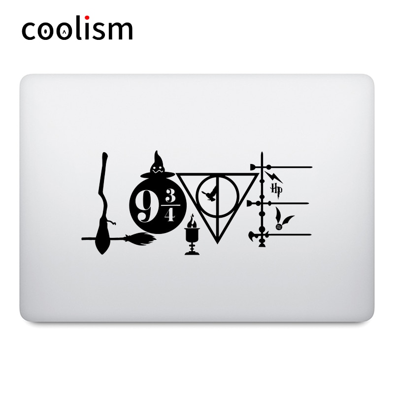 9 3/4 magiske elementer blandet tema mærkat laptop klistermærke til apple macbook pro air retina 11 12 13 14 15 tommer mac bog notebook skin