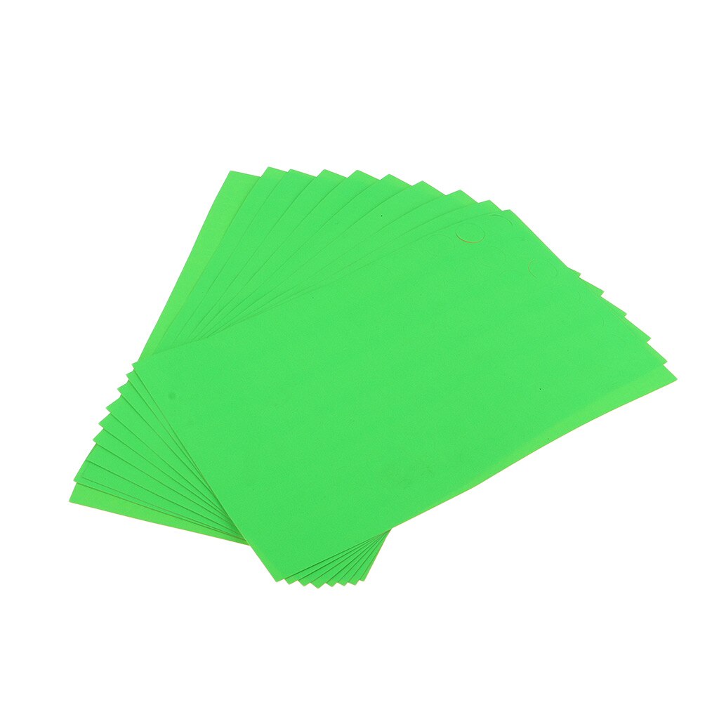 10 Sheets Dia.04inch Round Color Coding Circle Dot Labels Bright Green Color