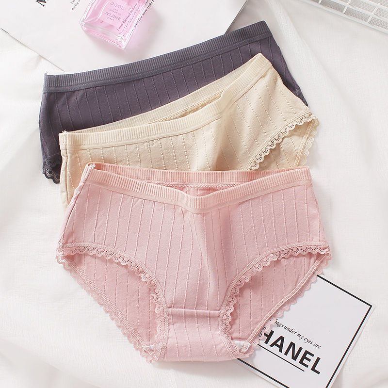 Teen Underwear Adolescent girls cotton briefs In the waist comfortable breathable non-trace ladies underwear