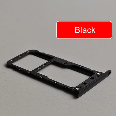 Sim Card Slot Voor Xiaomi Redmi 5 Sim Card Slot Lade Houder Adapter Vervangende Onderdelen: black