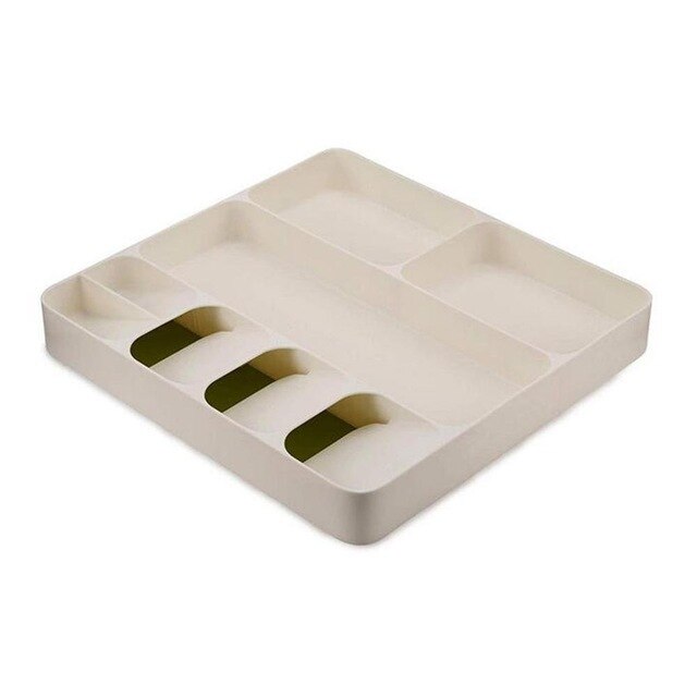 Drawer Cutlery Utensils Tray Store Organizer Drawer Kitchen Tools Drawer Divider Kitchen Storage Cabinet Plastic Drawers: for cutlery-white