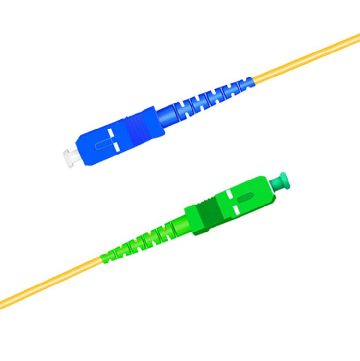 SC APC to SC UPC SC PC G657A 1m 2m 3m Fiber Patch Cable Jumper FTTH Patch Cord Simplex 2.0mm Fibra Optica Patchcord