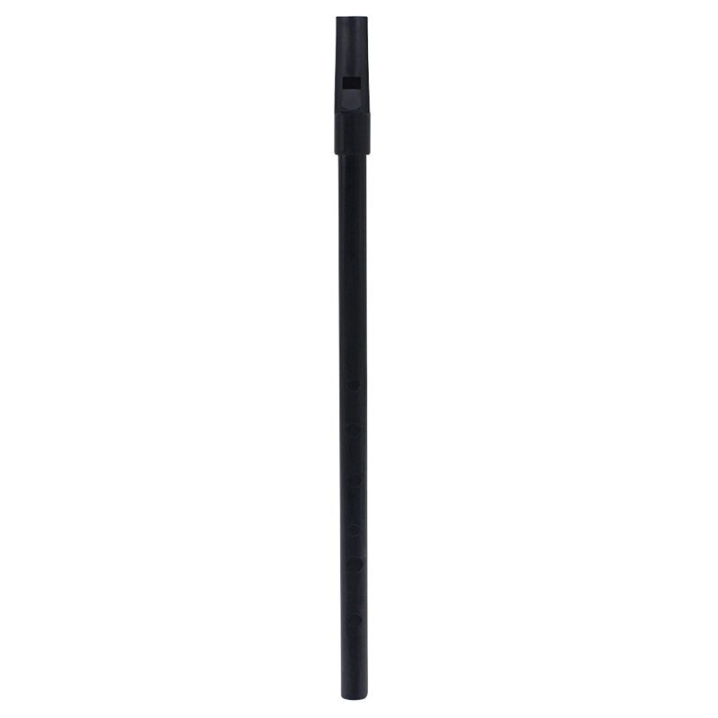 Irsk Whistle Tin Fløjte - D-tone 6-huls Penny Whistle - Mini Lomme Musikinstrument - Sort Messing: Default Title