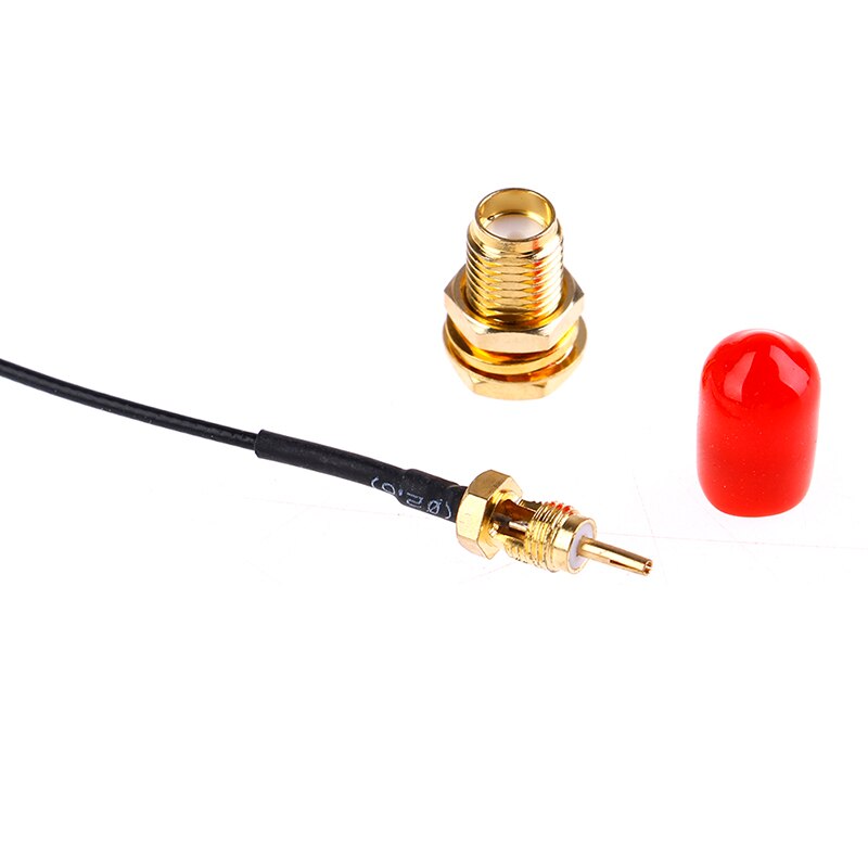 5 unids/lote Cable de extensión SMA Conector recto a uFL/u. FL/IPX/IPEX conector hembra Antena de cola de cerdo RF Cable de cola de cerdo 10cm