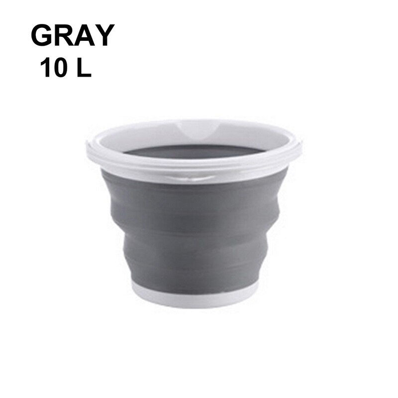3L/5L/10L Tragbare Falten Eimer Silikon Kunststoff Auto Eimer Kinder Outdoor Angeln Haushalts Multifunktionale Eimer: 6