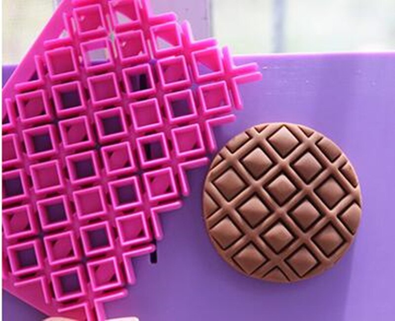 Fondant Cake Cookie Stamper Liefde Hartvorm Plastic Cookie Biscuit Druk Printing Mallen Met Handvat Cookie Gereedschap