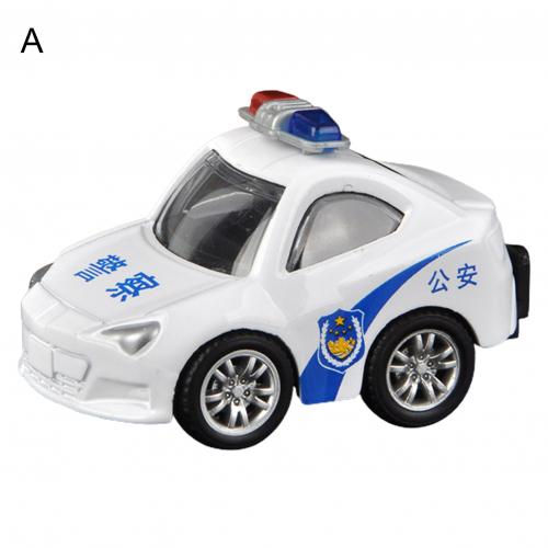 Mini Metal Pull Back Police Car/Trucks/School Bus/Ambulance Kids Toys Vehicles: A