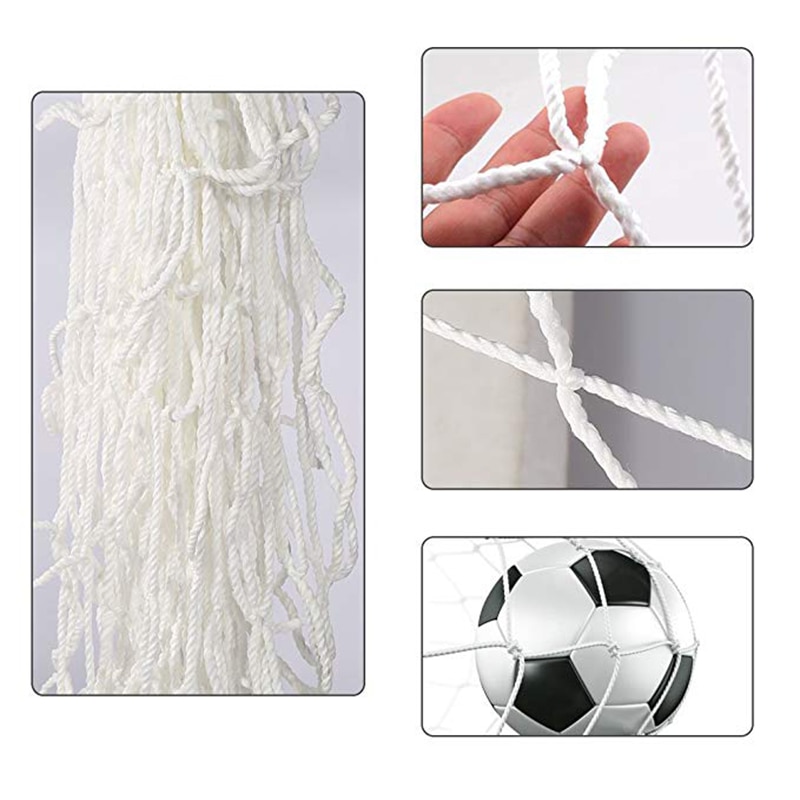 Football Training Nets Soccer Net Full Size Football Goal Net Polypropylene For Gates Soccer Training Outdoor Sports (Nets only)