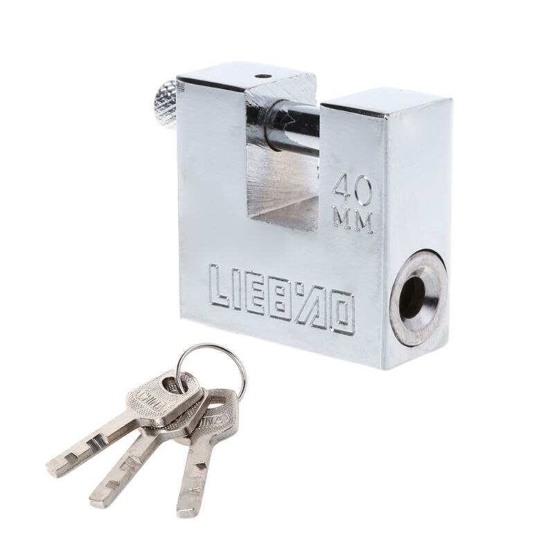 Candado antirrobo de acero, cerradura de seguridad, apertura Horizontal antigua E5BE: 40