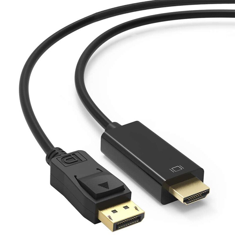 Displayport Naar Hdmi Kabel 2-Pack, Dp Naar Hdmi Adapter Man Op Man Voor Pcs Naar Hdtv, monitor, Projector Met Hdmi-poort