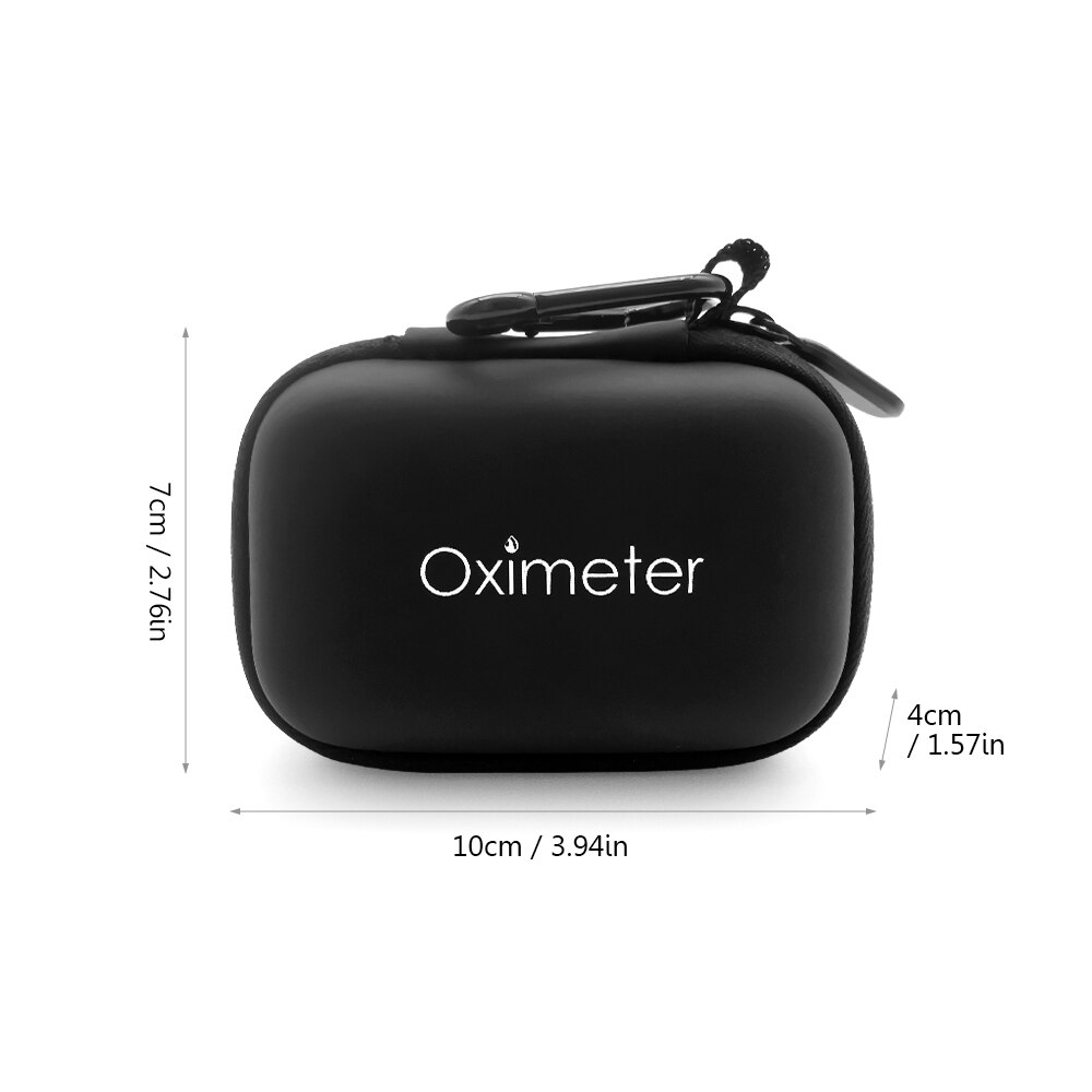 Vingertop Pulsoxymeter Bloeddruk Oxymetrie Hartslagmeter SpO2 Oxymetrie Monitor Zonder Batterij De Dedo Oximeter: One Storage Bag