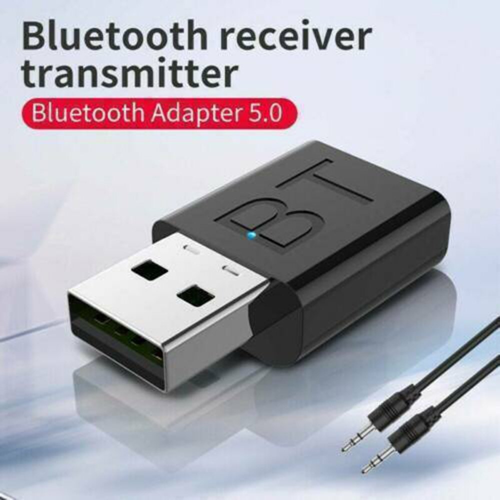 2 In1 USB Wireless Bluetooth Adapter 5.0 Transmiter Bluetooth For Computer TV Laptop Speaker Headset Adapter Bluetooth Receiver