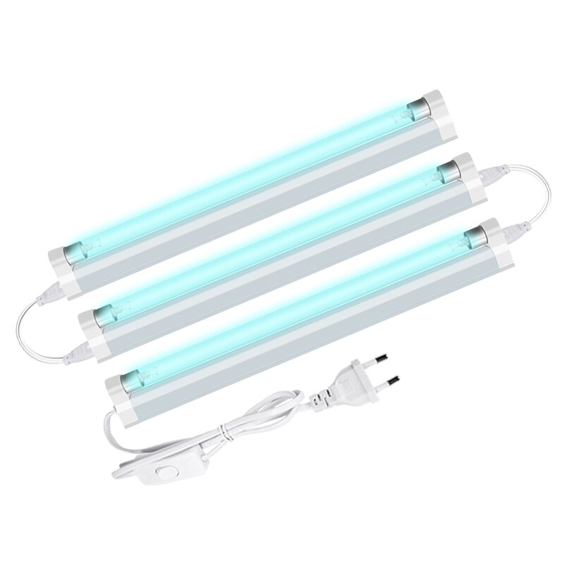 Quarz Ozon UVC Lampe Sterilisator UV Licht T5 Uv-röhre Lampen Keimtötende Licht Desinfektion Milbe Keim Bakterium Mörder: Three T5 Tubes Set / 110V 6W