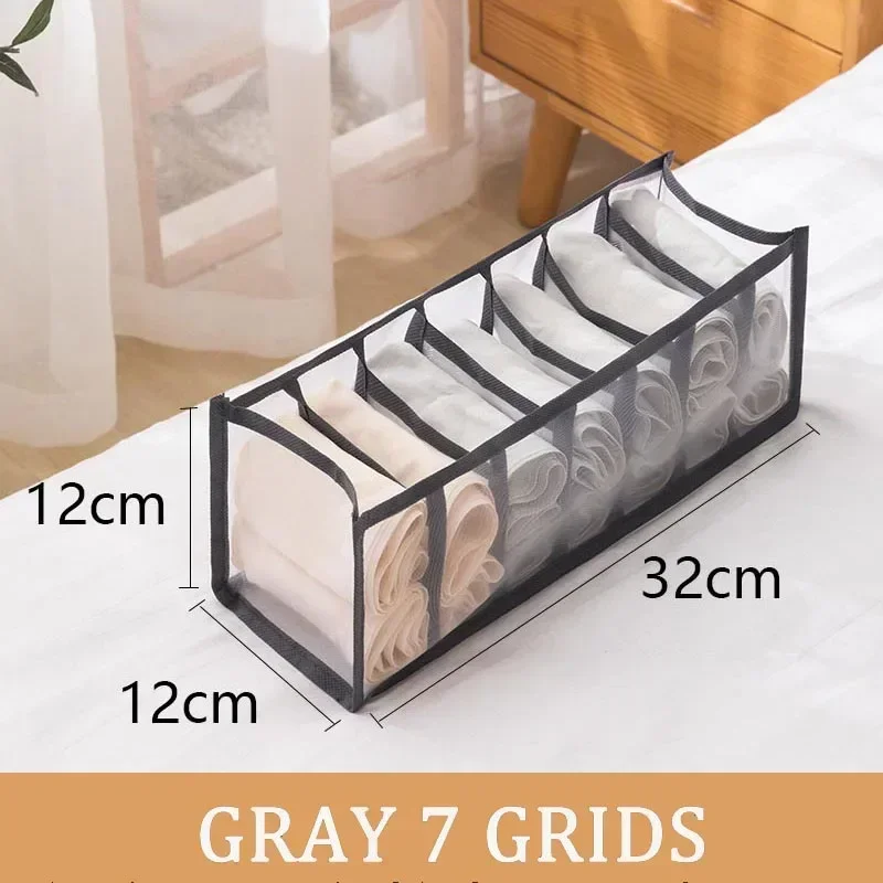 Szuflady robić przechowywania bielizny Organizer Dzielnik Organizacja dżinsów Pudełko robić przechowywania Organizer robić szafy Szuflada systemu organizacji odzieży: Brązowy