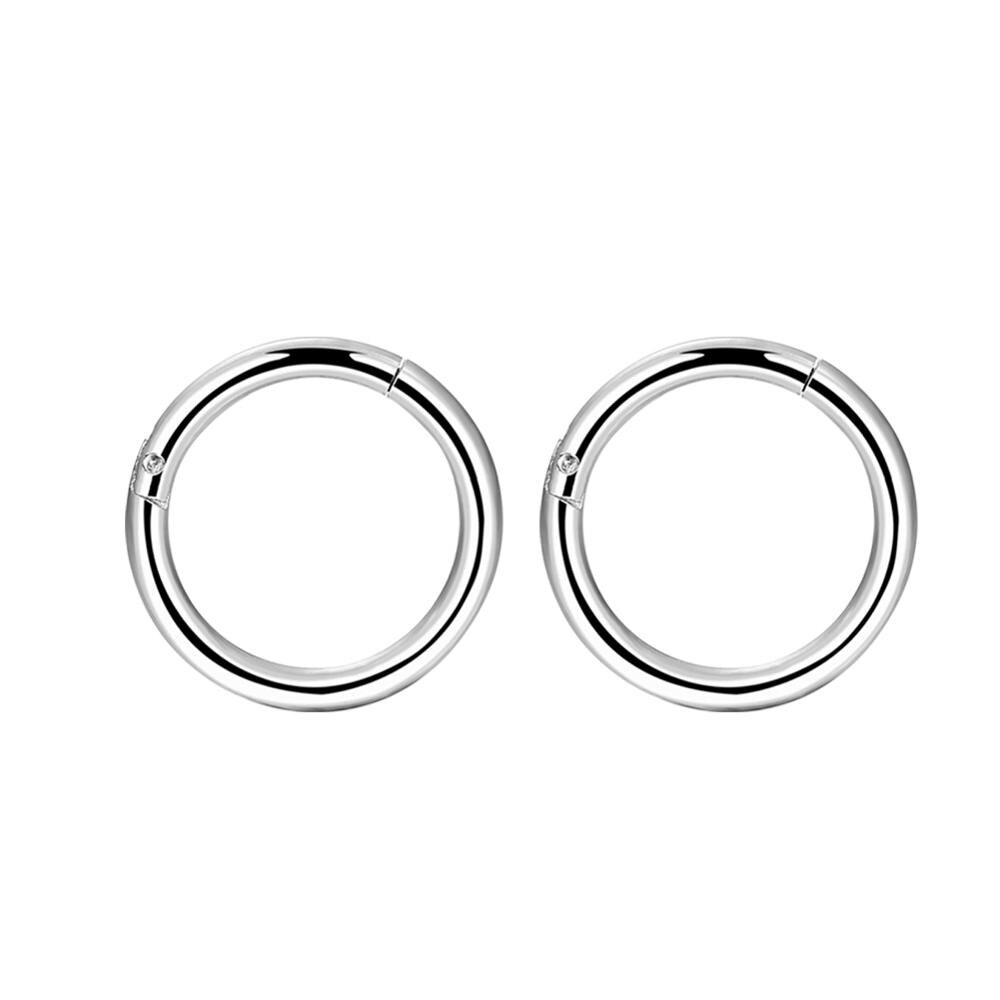 KÖRPER Punk 16g Klapp Segment Ringe 316L Chirurgische Stahl Lippe Nase Band Septum Clicker Tragus Daith Knorpel Ohrringe durchbohren: 6mm Paar