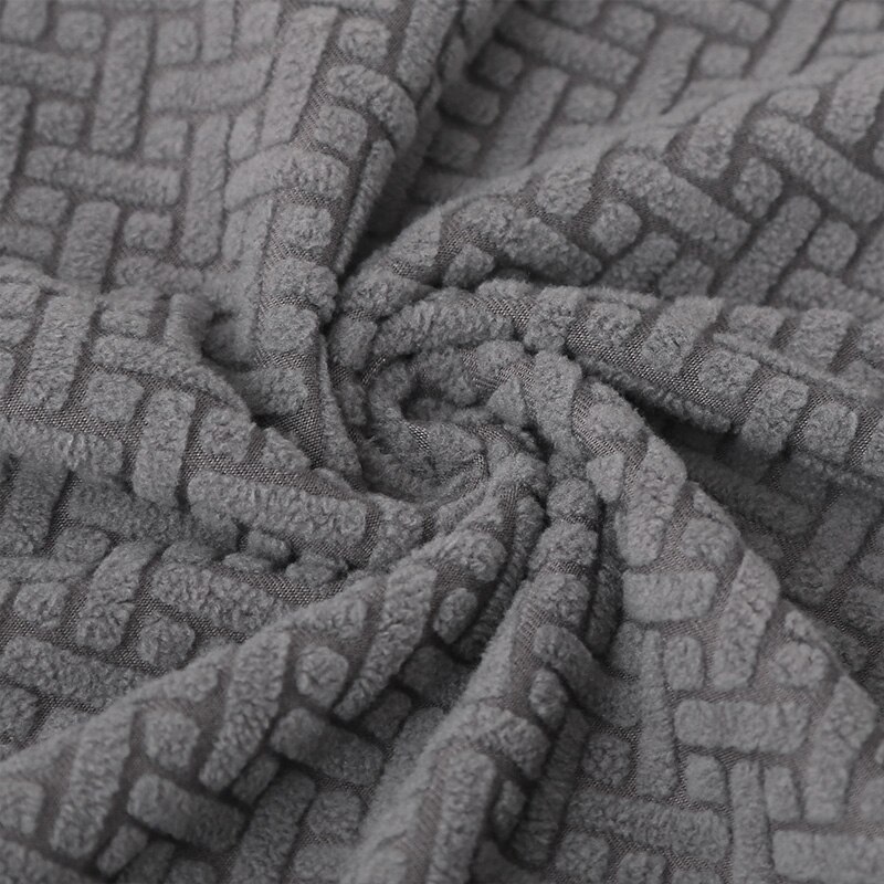 Verwijderbare Eetkamerstoel Seat Cover Jacquard Stretch Stoel Zitkussen Hoes Voor Eetkamer Keuken Stoelen: grey