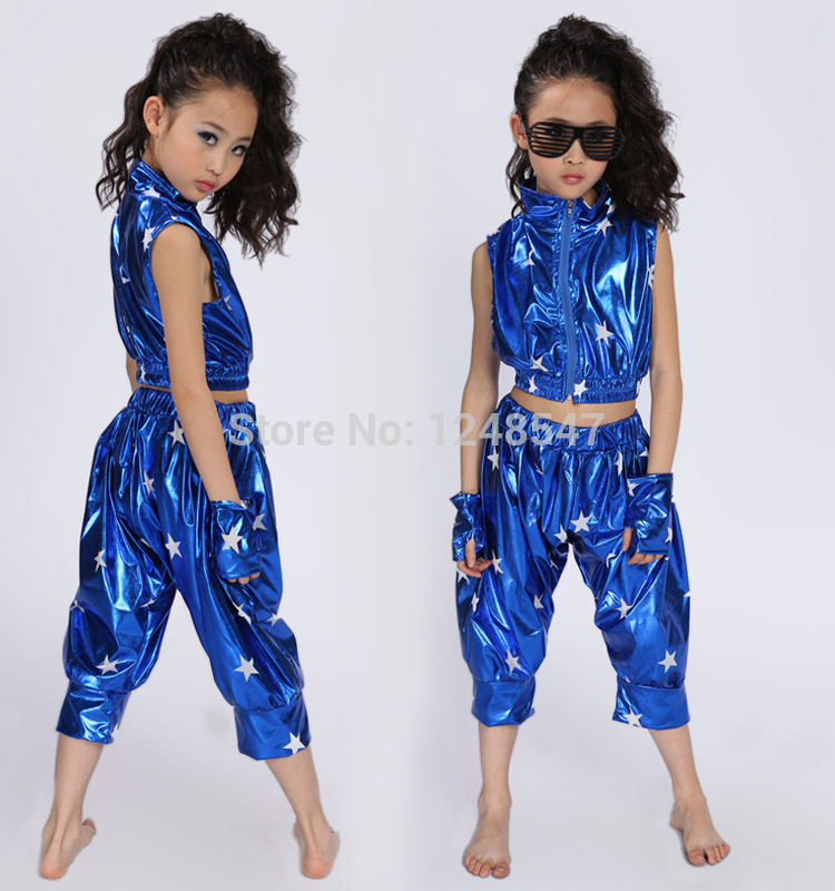 Meisjes Rode Lange Mouwen Jazz Hip Hop Dans Kostuum Losse Trui Cropped Tops Shirt Voor Kid Street Moderne Dansen Kleding dragen