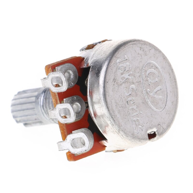 Potenciómetro A10K, potenciómetro estriado, efecto de bajo eléctrico, amplificador de volumen, eje de 18mm, piezas N1HF