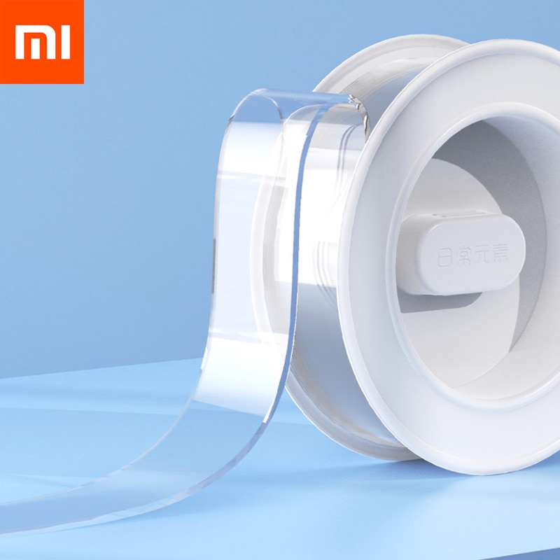 Xiaomi Everyday Elements Magic Seamless Transparent Tape Double Sided No Trace Tape Repetition Use Washable