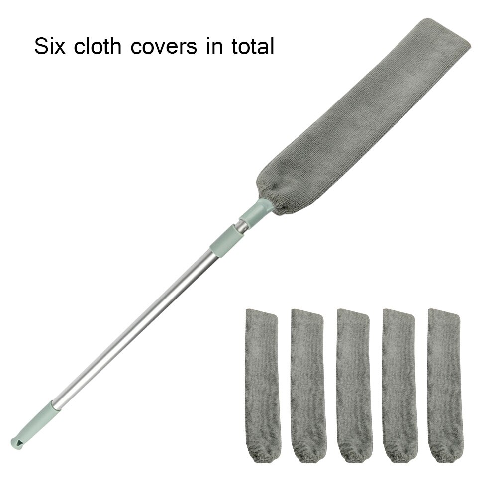 Cepillo de polvo para mesita de noche, accesorio retráctil para cama, hueco inferior, mango largo, microfibra mágica, artefacto de limpieza de polvo, barrido de pelo para el hogar: set 3