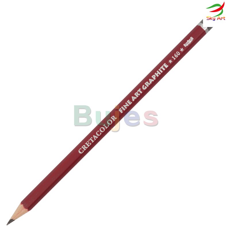 Cretacolor Cleos Fine Art Graphite Pencils 9B 8B 7B 6B 5B 4B 3B 2B B HB F 2H NIB, hexagonal barrel ,Traditional hard cedar wood