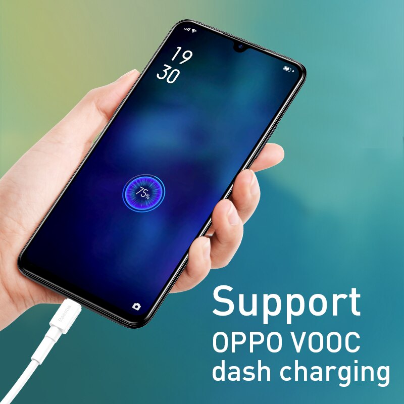 Baseus 4A USB Cable Dash Charging Cable USB For Micro Cable For VOOC Quick Charging Cable For OPPO R15 R11S Plus A77 Data Cable