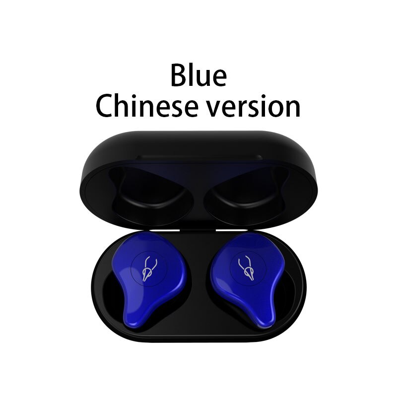 Sabbat  x12 pro draadloze waterdichte oordopjes oordopjes bluetooth headset sport hifi hoofdtelefoon handsfree met opladen: Blauw 5.0