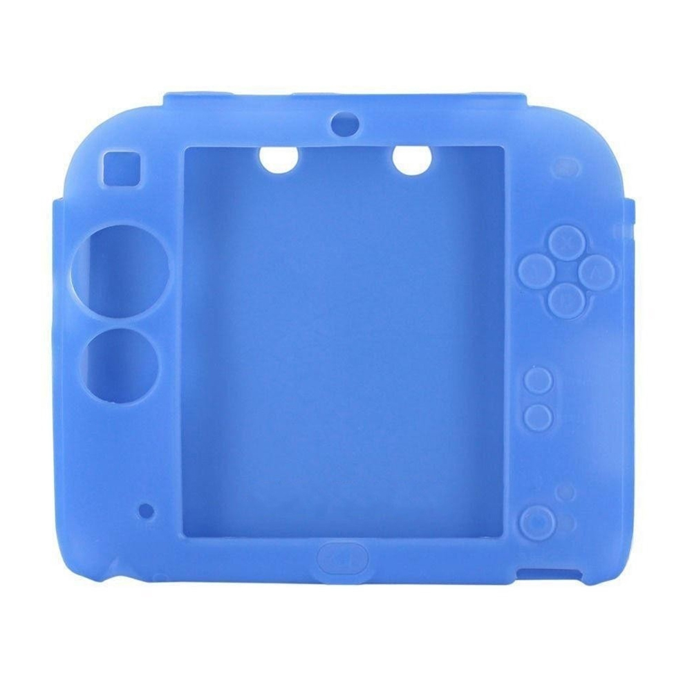 Custodia laterale in Silicone per custodia completa 2DS custodia in Gel di gomma custodia in pelle custodia per accessori 2DS: Blue