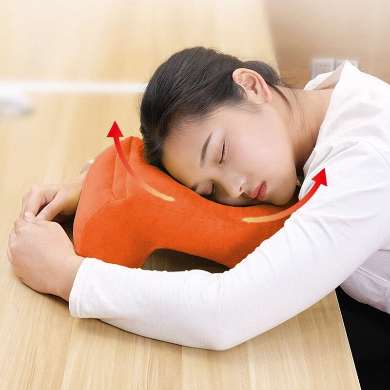Memory PP Cotton Office Noon Nap Pillow Breathable Desk Sleep Cushion Slow Rebound Free Hands Body Pillow