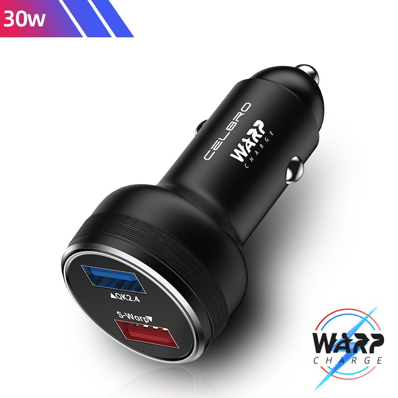 Voor Oneplus Dual Usb Autolader 80 W Supervooc Warp Charge 65 30 W Super Fast Charge 65 W Dash One Plus 10T 10 Pro Nord 2T 9 8: IL