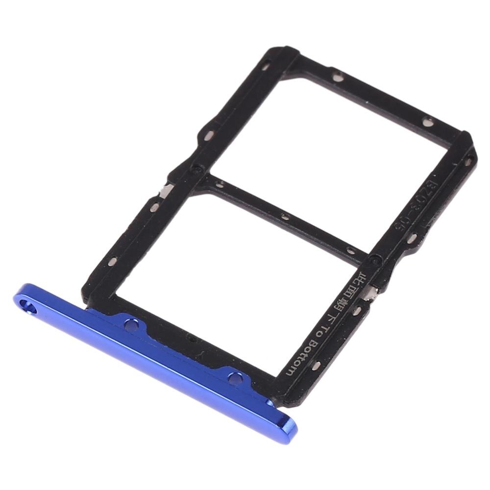 SIM Kaart Lade + SIM Card Tray voor Huawei Honor 20: Blauw