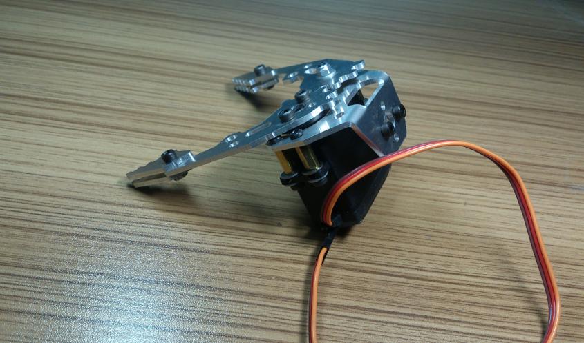 Small Metal Robot Claw Robotic Gripper Mechanical Arm Clamp with 180 Degree Servos for Arduino DIY Project STEM Toy Parts