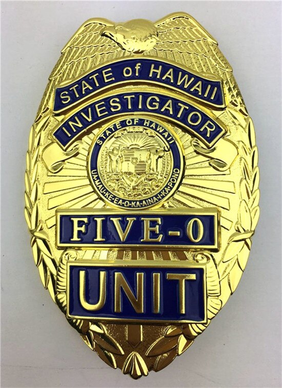 US Hawaii Five-0 Badge Hawaii 5 o Badge Badge Holder Replica Pin Badge