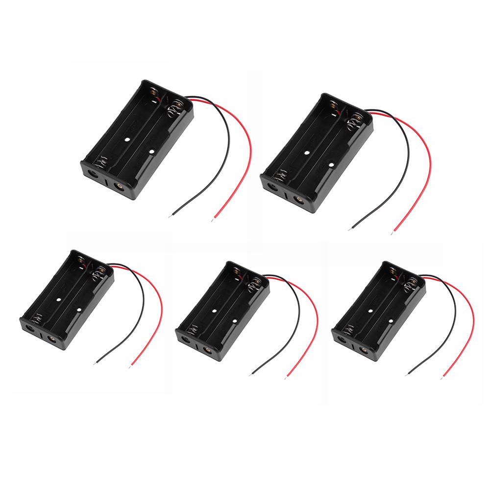 Battery Storage Boxes 18650 17500 18500 Battery Storage Charge Box 3.6~4.2V Clip Holder Box Case Black Battery Holder Case