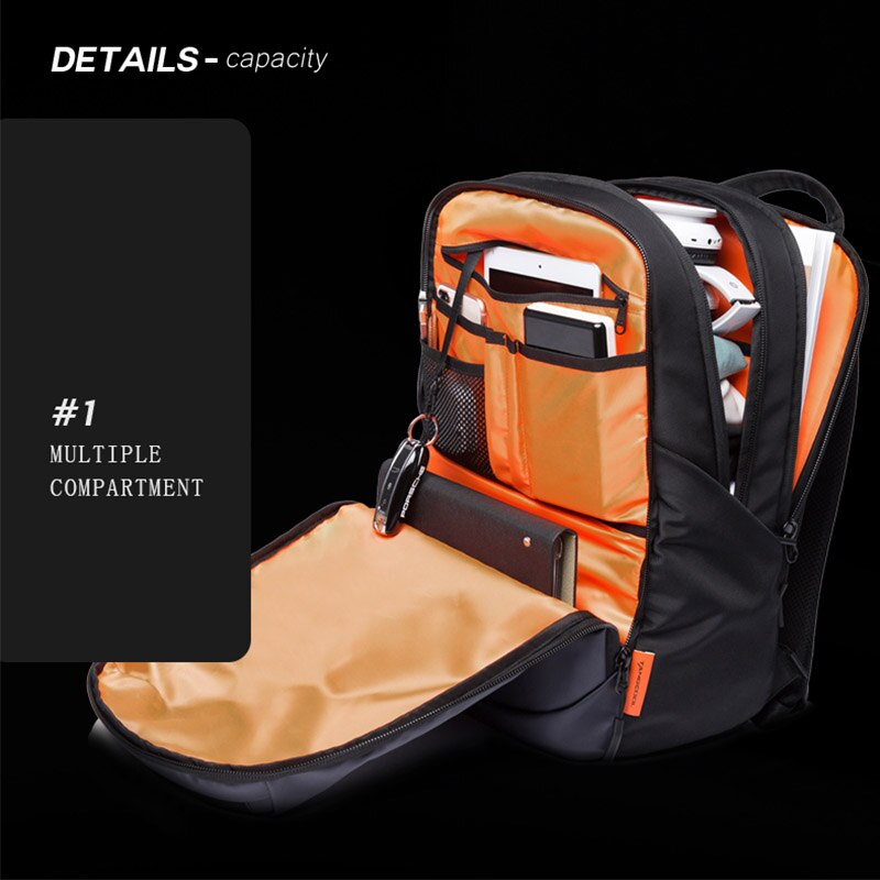 Tangcool computador portátil mochila homem 15.6 polegada escritório trabalho homem mochila unisex preto multifuncional mochila de viagem