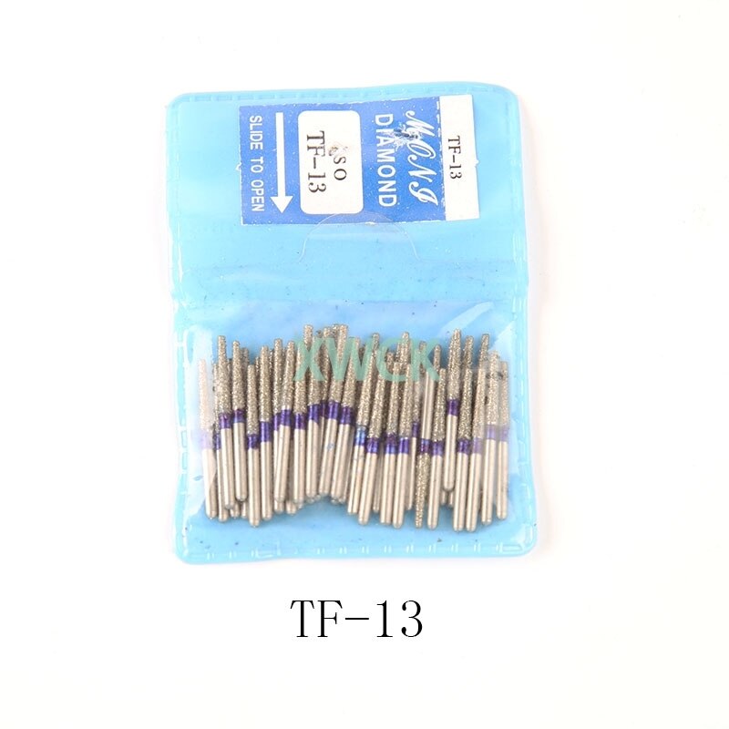 50pcs/bag Dental Teeth Polishing Burs Dental Diamond Polishers for Polishing Smoothing Teeth Polishers: Tf-13