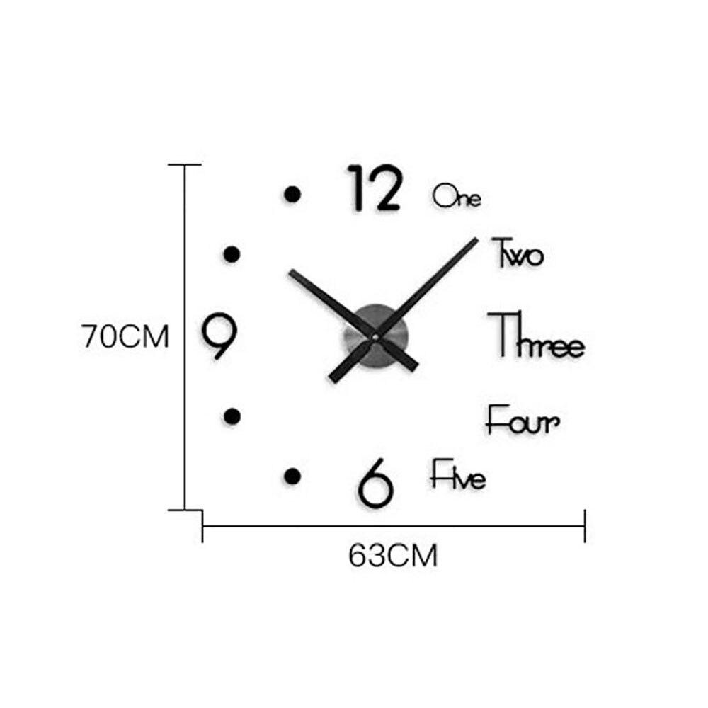 Modern Home 3D DIY Wall Clock Craft Special Room Living Room Decor Unique Home Decor Mural Decals