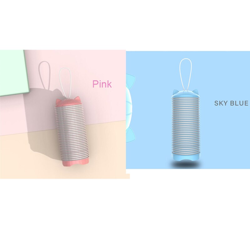 Modelador de Cabelo portátil Recarregável USB Aquecimento Elétrico Rolo Magia Aperto Grande Manual de Ferramentas de Cabelo Estilo de Cabelo DIY: 2 pcs(1pink 1blue)