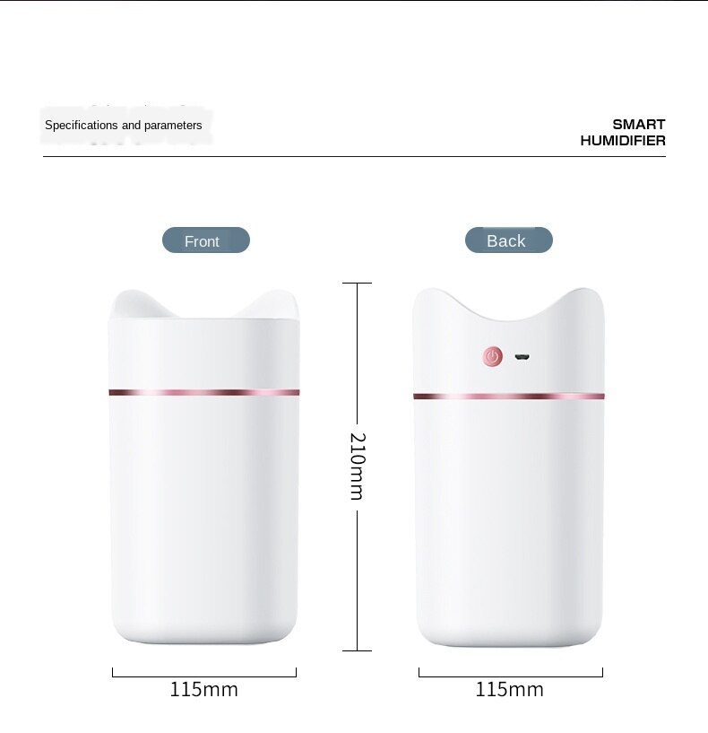 Air Humidifier Home USB Office Aroma Diffuser Intelligent Large Capacity Purification and Hydrating